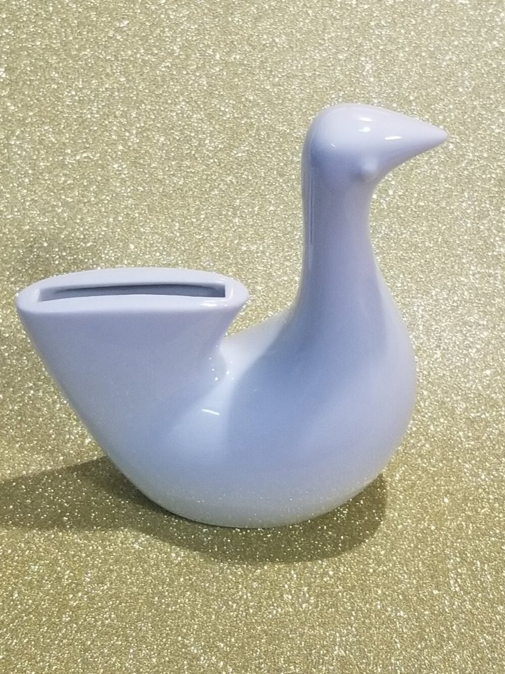 Vintage Otagiri Japan White Porcelain Swan Appetizer, Hors d'oeuvre Pick Holder